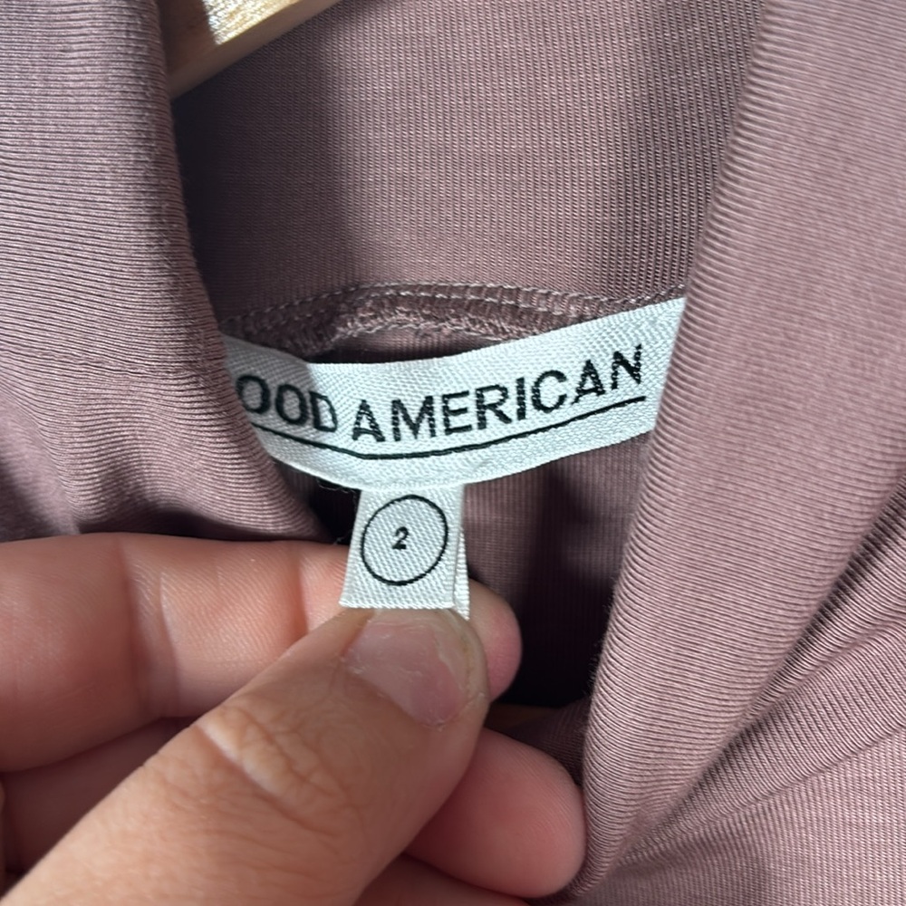 NEW Good American Sundown Turtleneck Bodycon Dress 2 - Picture 3 of 6